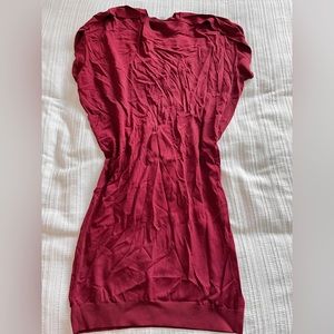 Cos red cap sleeve dress